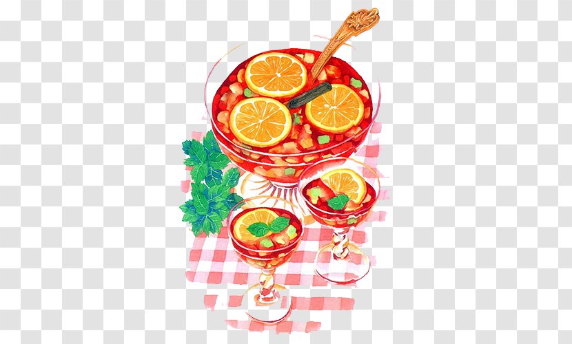 Orange Juice Cocktail Garnish Lemonade - Picnic Red Box Transparent PNG