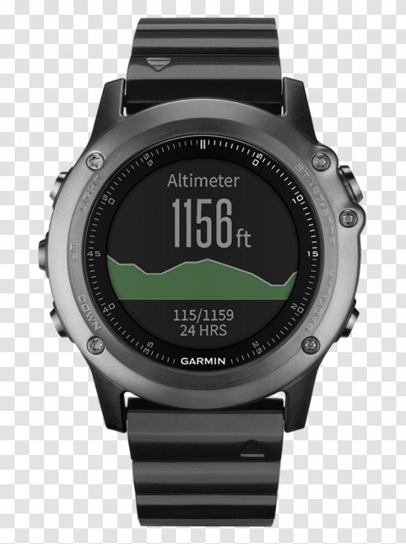 GPS Navigation Systems Garmin Ltd. Smartwatch Price Fēnix 3 Sapphire - Watch Strap Transparent PNG