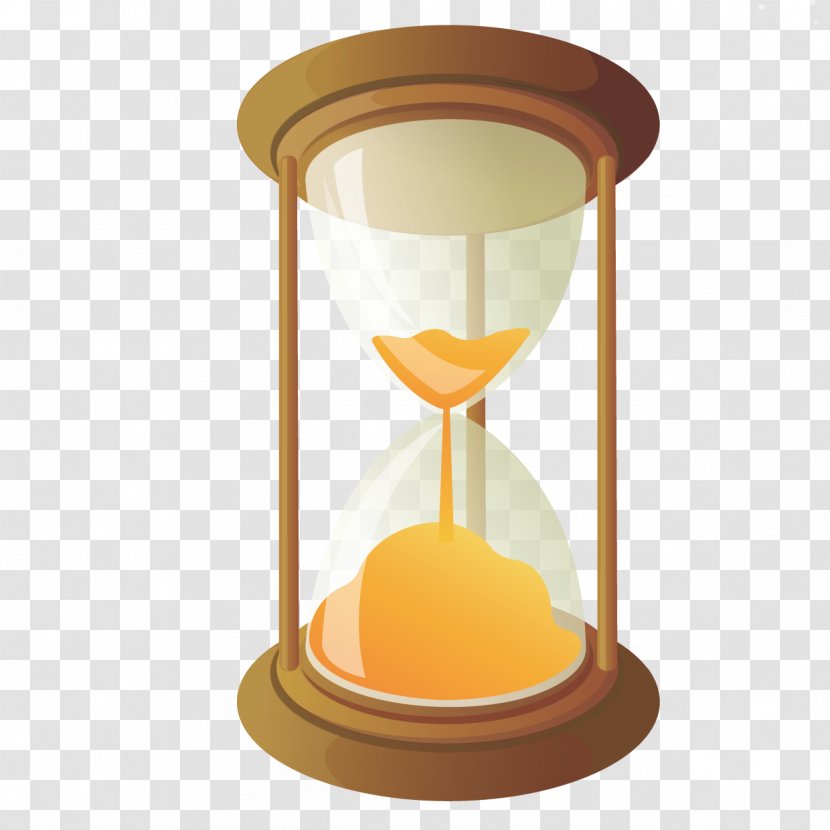 Hourglass Animation Timer - Measuring Instrument - Cartoon Vector Transparent PNG