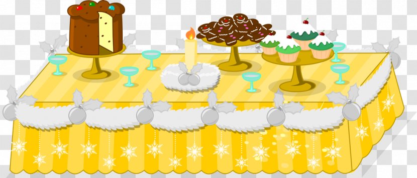 Table Mundo Gaturro Christmas Cake - Frosting Icing - Pastel Transparent PNG