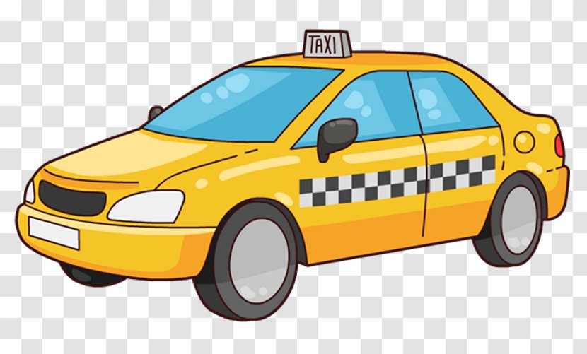 Taxi Yellow Cab Clip Art - Taxicabs Of New York City Transparent PNG