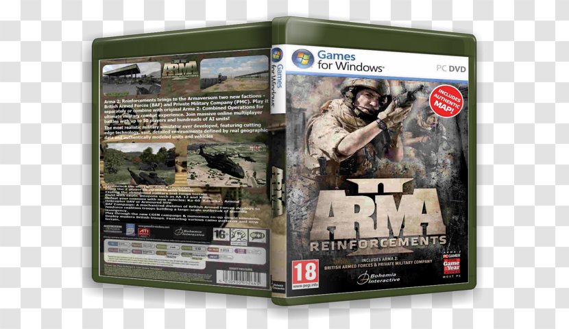 Arma 2: Reinforcements DVD-ROM PC Game Video - 2 - SK-II Transparent PNG