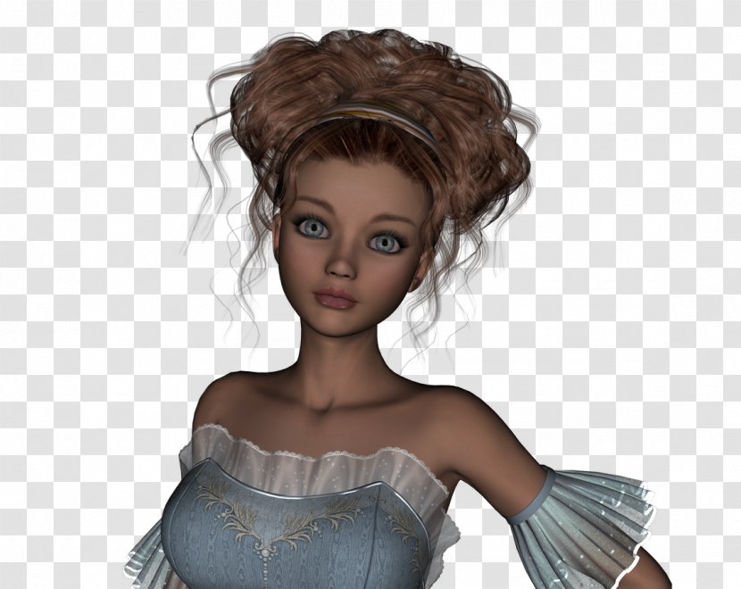 Brown Hair Barbie Fashion Long - Frame Transparent PNG