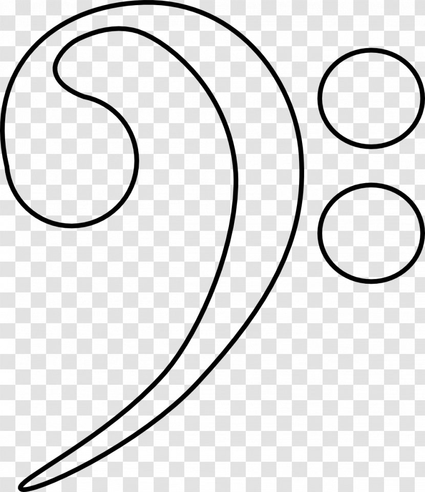 Clef Musical Note Drawing Bass - Cartoon Transparent PNG