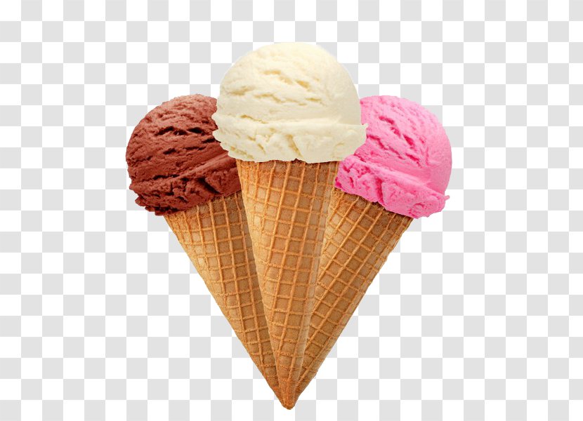 Ice Cream Cones Chocolate Strawberry - Food Scoops Transparent PNG