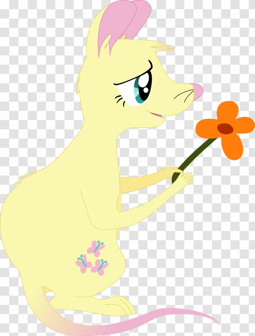 Horse Fluttershy Pony Yellow Cat - Frame - First Vector Transparent PNG