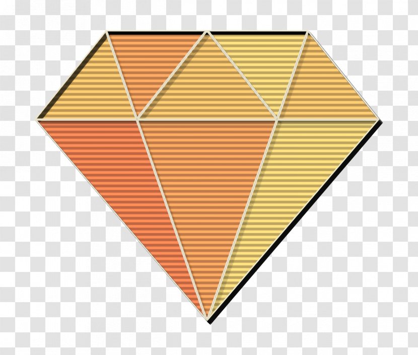 Diamond Icon Web Design - Symmetry Cone Transparent PNG