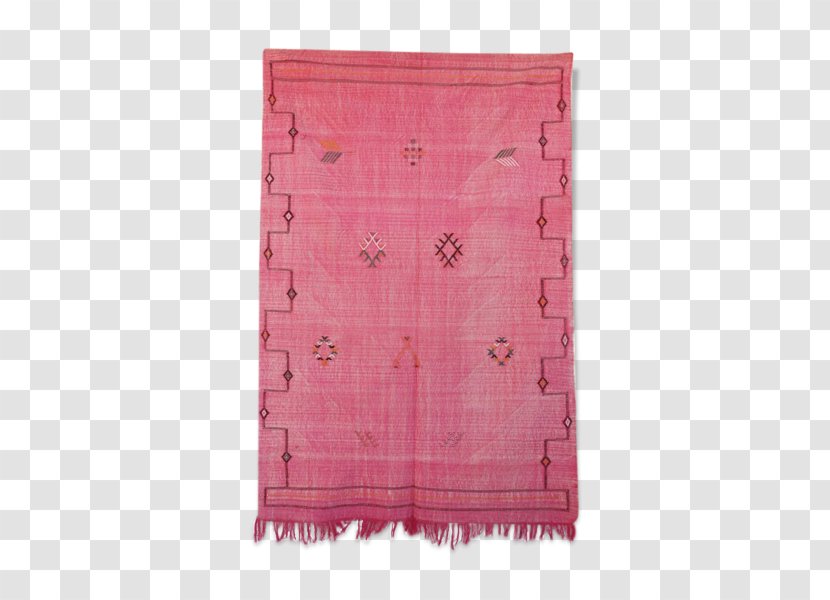 Silk Pink M Rectangle Stole - Moroccan Pattern Transparent PNG