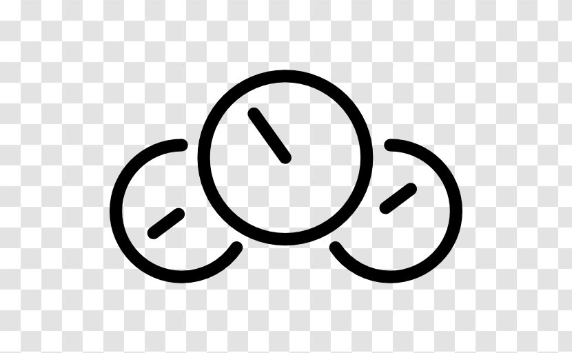 Dashboard Speedometer - Black And White - Smile Transparent PNG