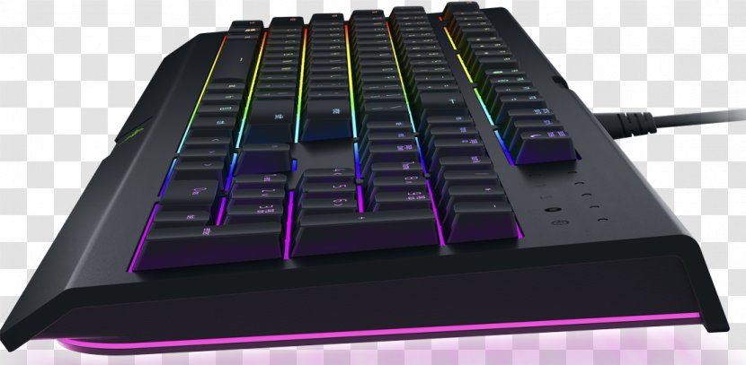 Computer Keyboard Razer Inc. Cynosa Chroma Gaming Keypad RGB Color Model - Inc - Colorfully Transparent PNG