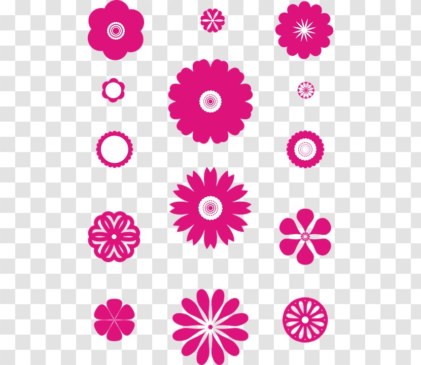 Clip Art Openclipart Vector Graphics Drawing Flower - Pink Transparent PNG