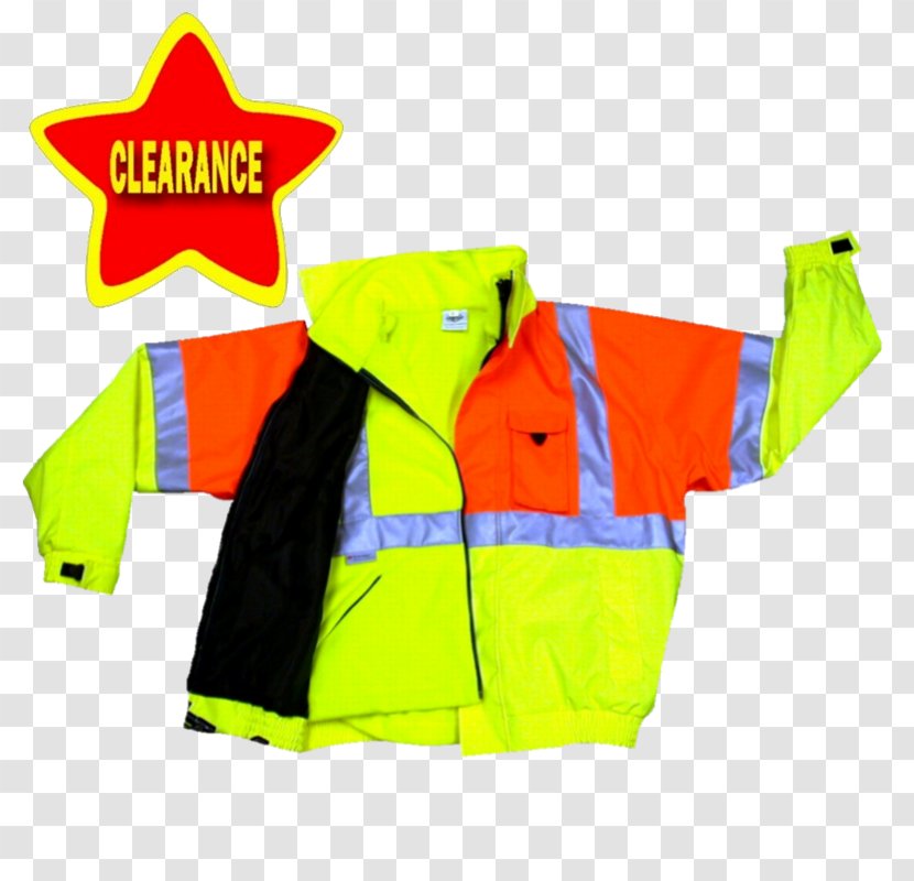 Raincoat T-shirt High-visibility Clothing Sleeve Jacket - Outerwear Transparent PNG