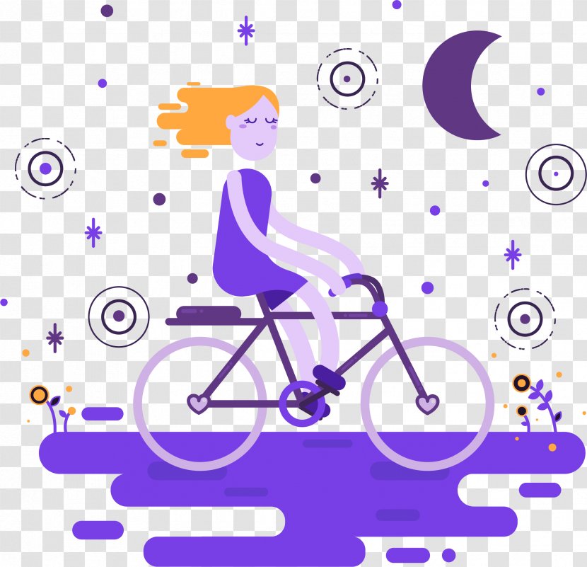 Bicycle Computer File - Flower - Night Driving Transparent PNG