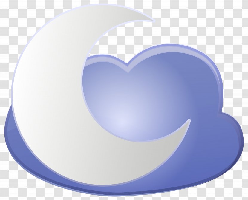 Symbol Weather Cloud Clip Art - Moon Transparent PNG