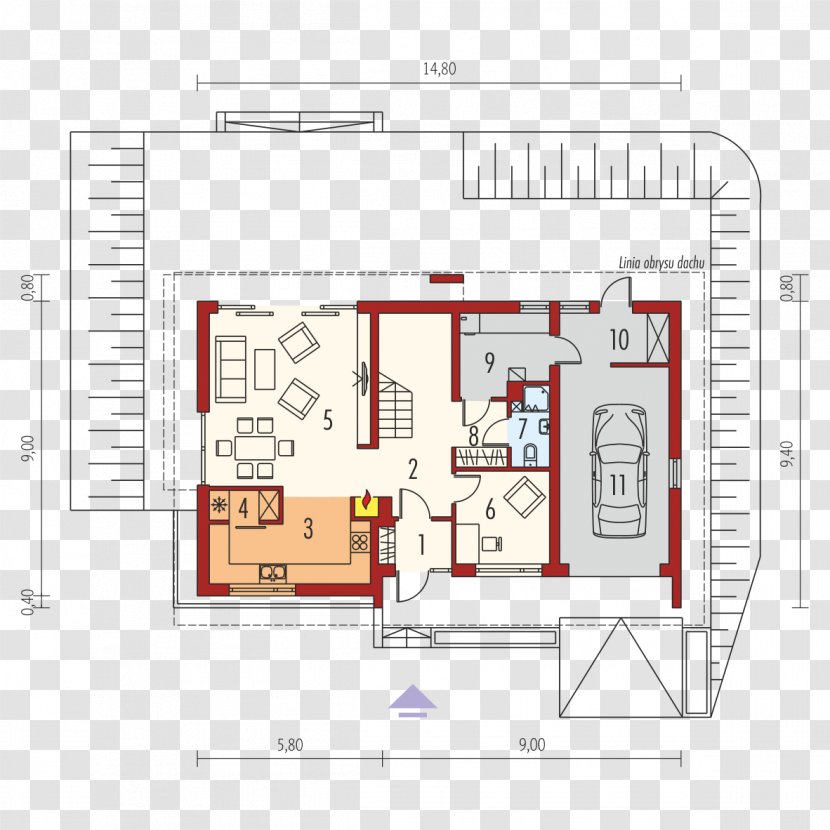 Floor Plan House Facade - Elevation - Design Transparent PNG