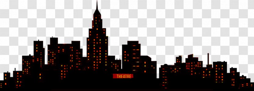 Theater District Broadway Theatre Skyline - City Transparent PNG
