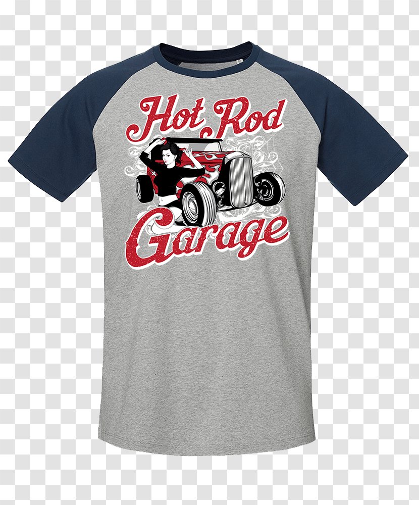T-shirt Raglan Sleeve Logo - Brand - Hot Rod Garage Transparent PNG