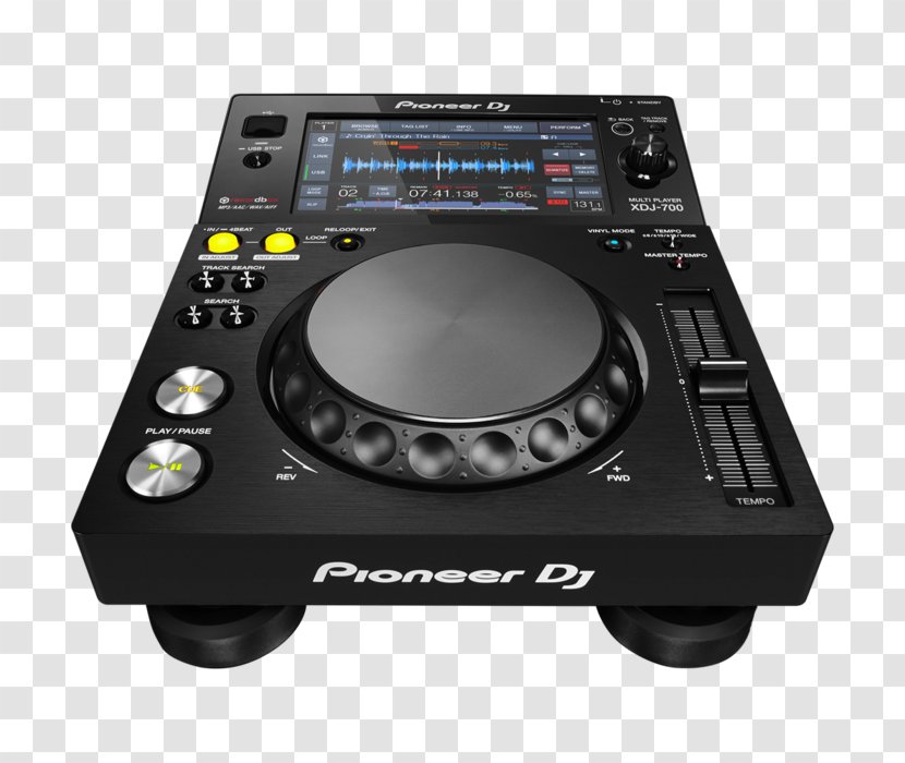 Pioneer XDJ-700 CDJ DJ Disc Jockey Digital Media Player - Audio Transparent PNG
