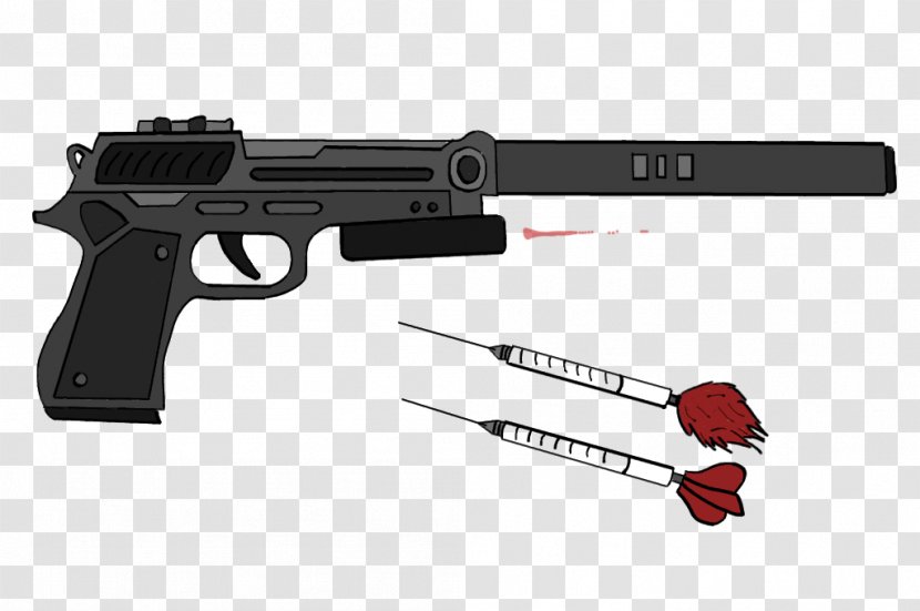 Firearm Tranquillizer Gun Tranquilizer Weapon Dart - Guns Transparent PNG