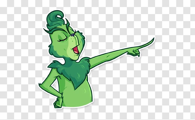 Sticker Grinch Clip Art Reptile Emoticon - Dr Seuss - Arm Transparent PNG