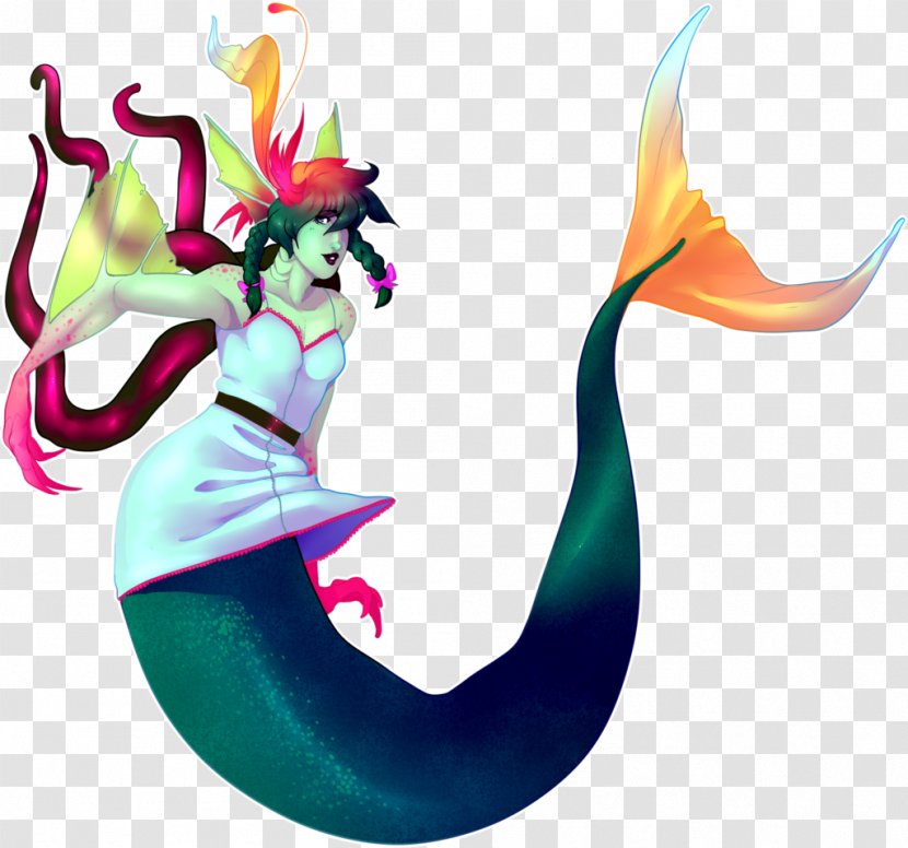 Clip Art Illustration Mermaid - Mythical Creature Transparent PNG