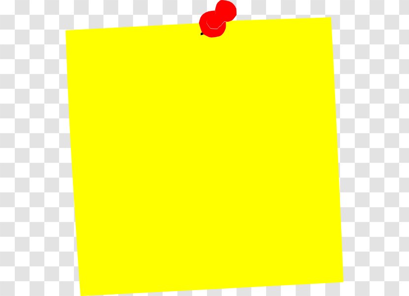 Post-it Note Paper Clip Art - Postit - Yellow Square Cliparts Transparent PNG