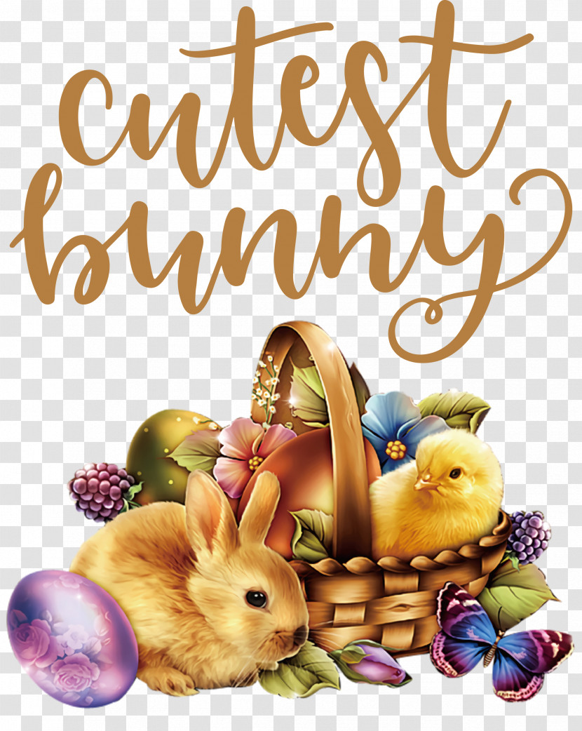 Cutest Bunny Happy Easter Easter Day Transparent PNG