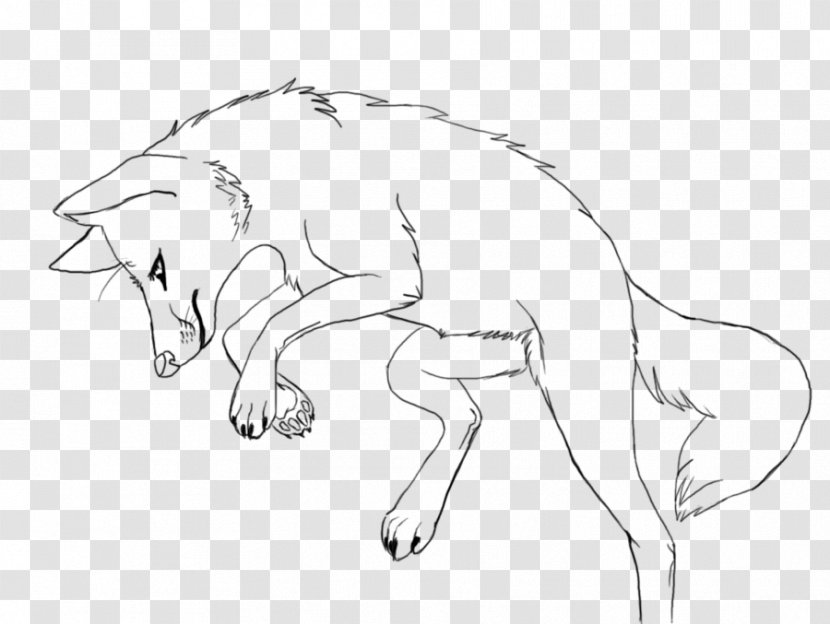 Border Collie Line Art Rough Drawing Jumping - Base - Figure Transparent PNG