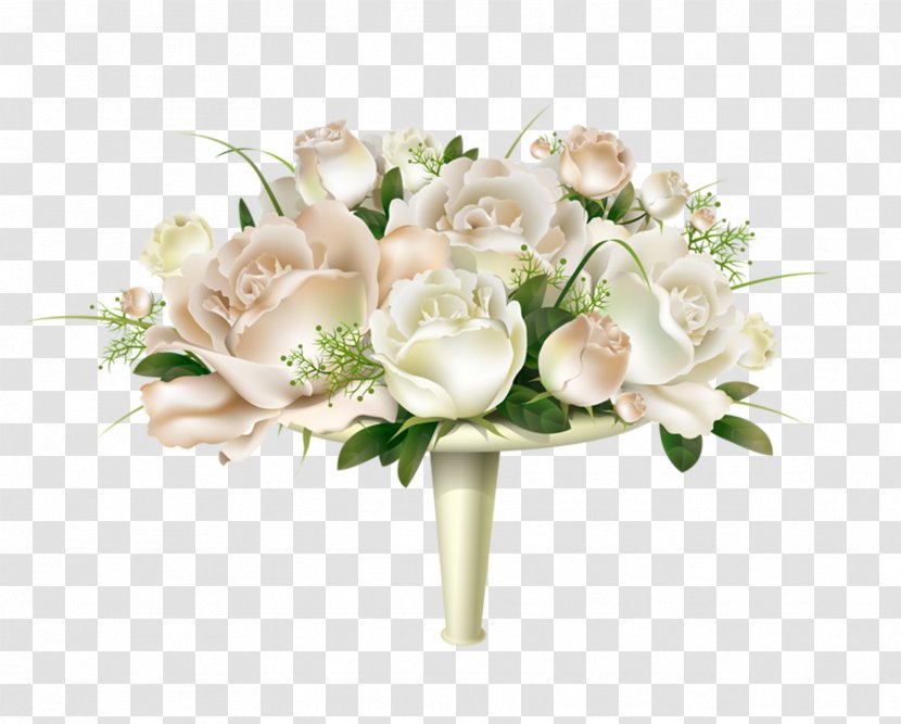 Rose Flower White Clip Art - Floristry - Wedding Transparent PNG