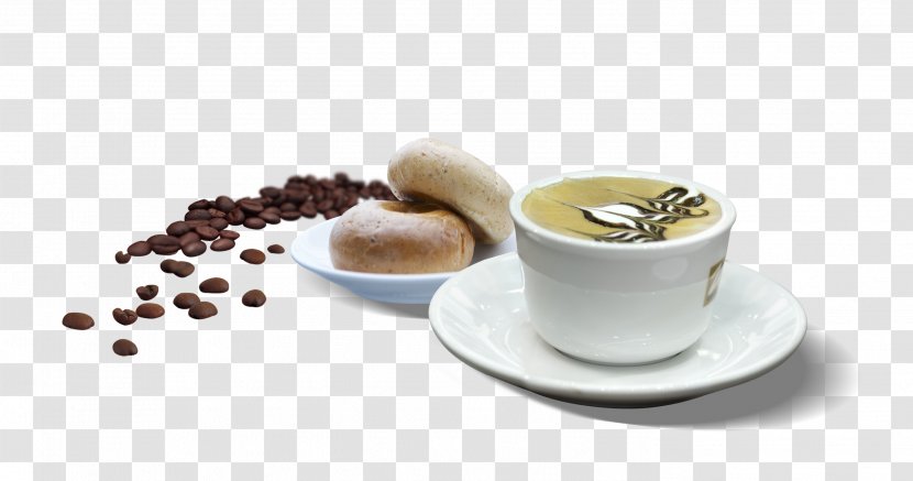 Coffee Cappuccino Cafe Breakfast - Tea - Bread Transparent PNG