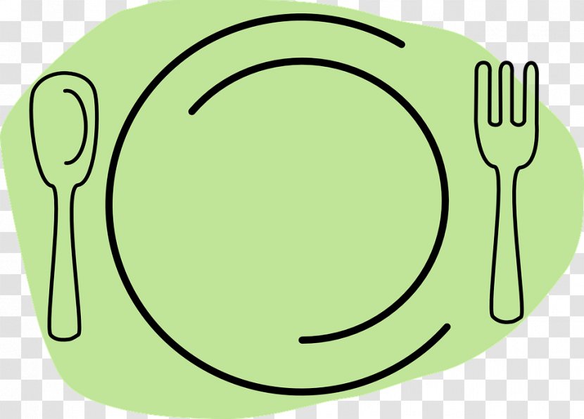Cutlery Knife Fork Plate - Green - Tea Restaurant Dishes Transparent PNG