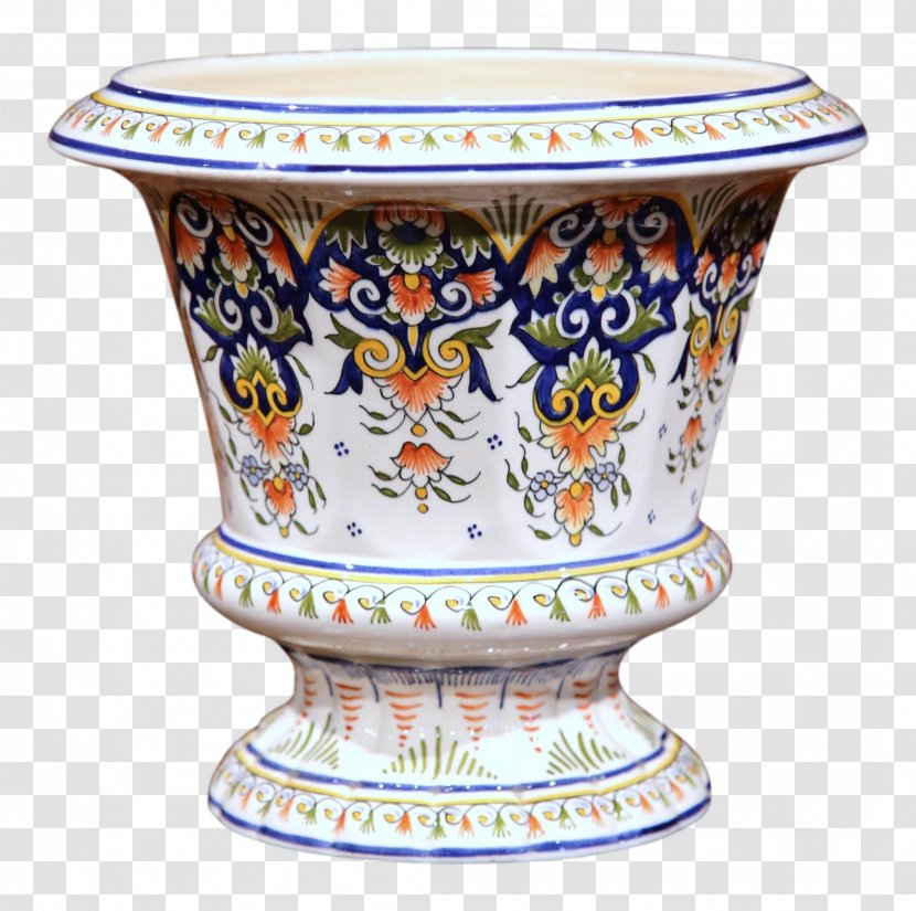 Vase Jardiniere Flowerpot Table Porcelain - Hand-painted Flower Pot Transparent PNG