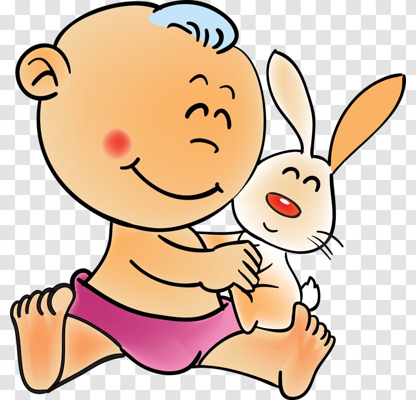Child Animation Clip Art - Cartoon - Rabbit Holding Transparent PNG