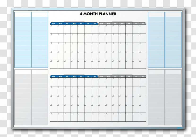 Dry-Erase Boards Calendar Month Sales Craft Magnets - Dryerase - Decorative Desk Transparent PNG