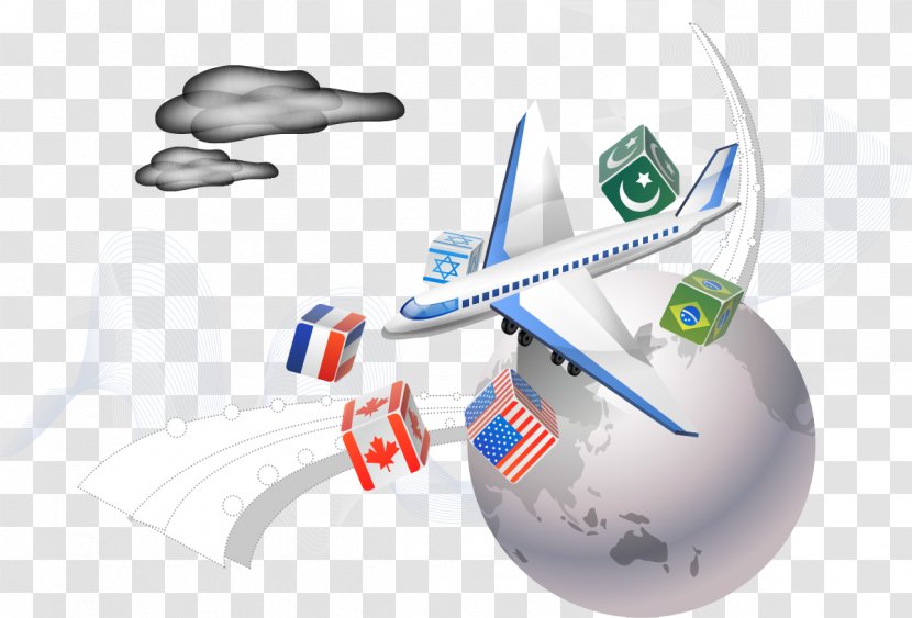Airplane Illustration - Flag Of Malaysia - Earth Free Download Transparent PNG