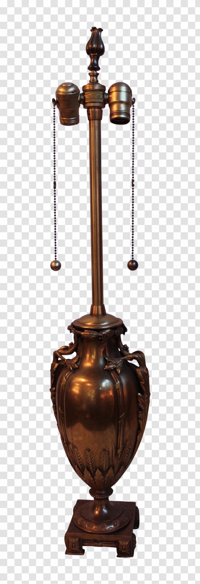 Copper Bronze Brass Light Fixture - Electric Transparent PNG