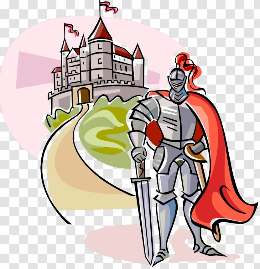 Middle Ages Knight Castle Clip Art - Fictional Character - Feudalism Pictures Transparent PNG