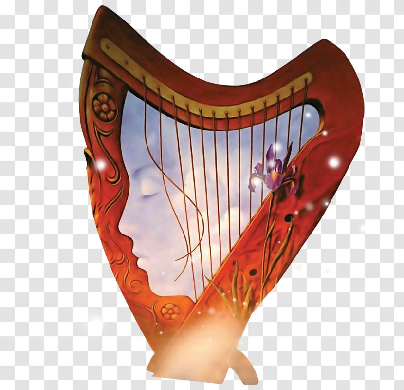 Musical Instrument Strikingly Harp - Face Transparent PNG