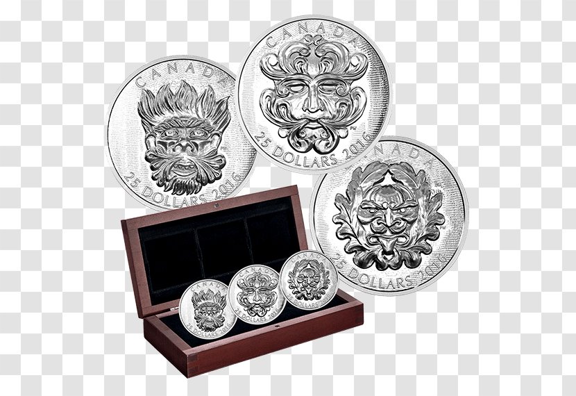 Silver Sculpture Coin Relief Art Transparent PNG