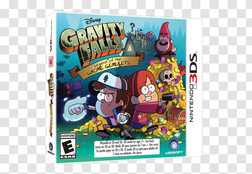 Gravity Falls: Legend Of The Gnome Gemulets Dipper Pines Mabel Nintendo 3DS Video Game - Ubisoft Shanghai Transparent PNG