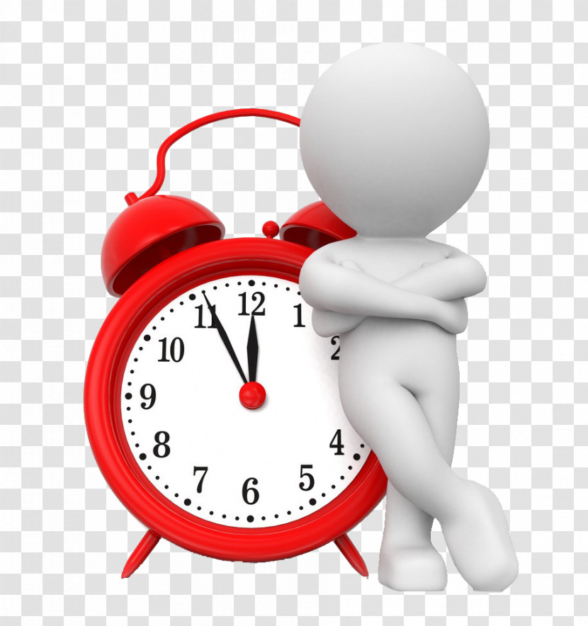 Alarm Clock Clock Red Stopwatch Love Transparent PNG