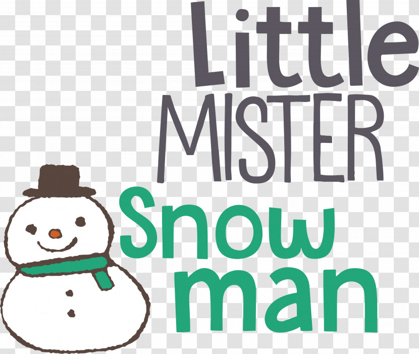 Little Mister Snow Man Transparent PNG