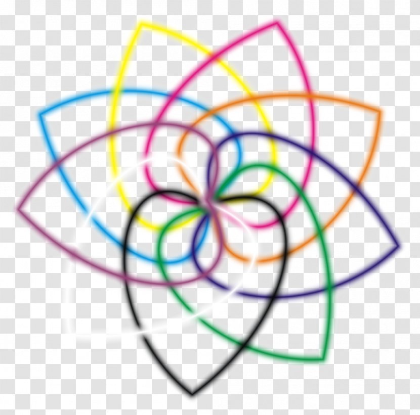 Rainbow Color Image Flower Painting - Illustrations Transparent PNG