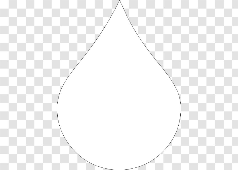 Circle Area Angle Point Black And White - Blood Drop Clipart Transparent PNG