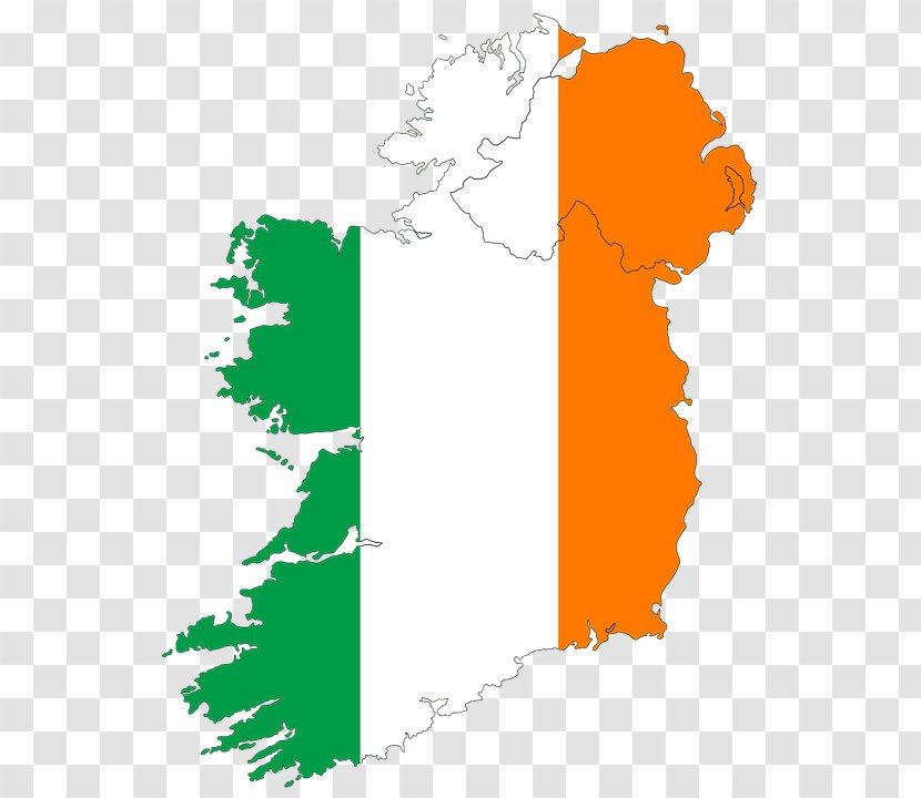 Flag Of Ireland Atlas Map - Rosehulman Institute Technology Transparent PNG