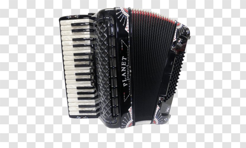 Diatonic Button Accordion Musical Instruments Free Reed Aerophone Garmon - Watercolor Transparent PNG