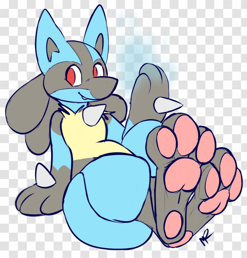 Whiskers Lucario Pokémon Paw Riolu - Foot - Art Transparent PNG