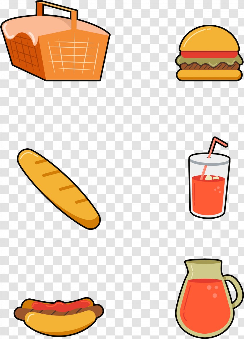 French Fries - Fast Food - Side Dish Orange Transparent PNG