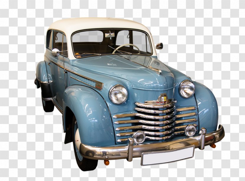 Antique Car Jaguar Mark IV Vehicle Vintage - Automotive Design - Blue Transparent PNG