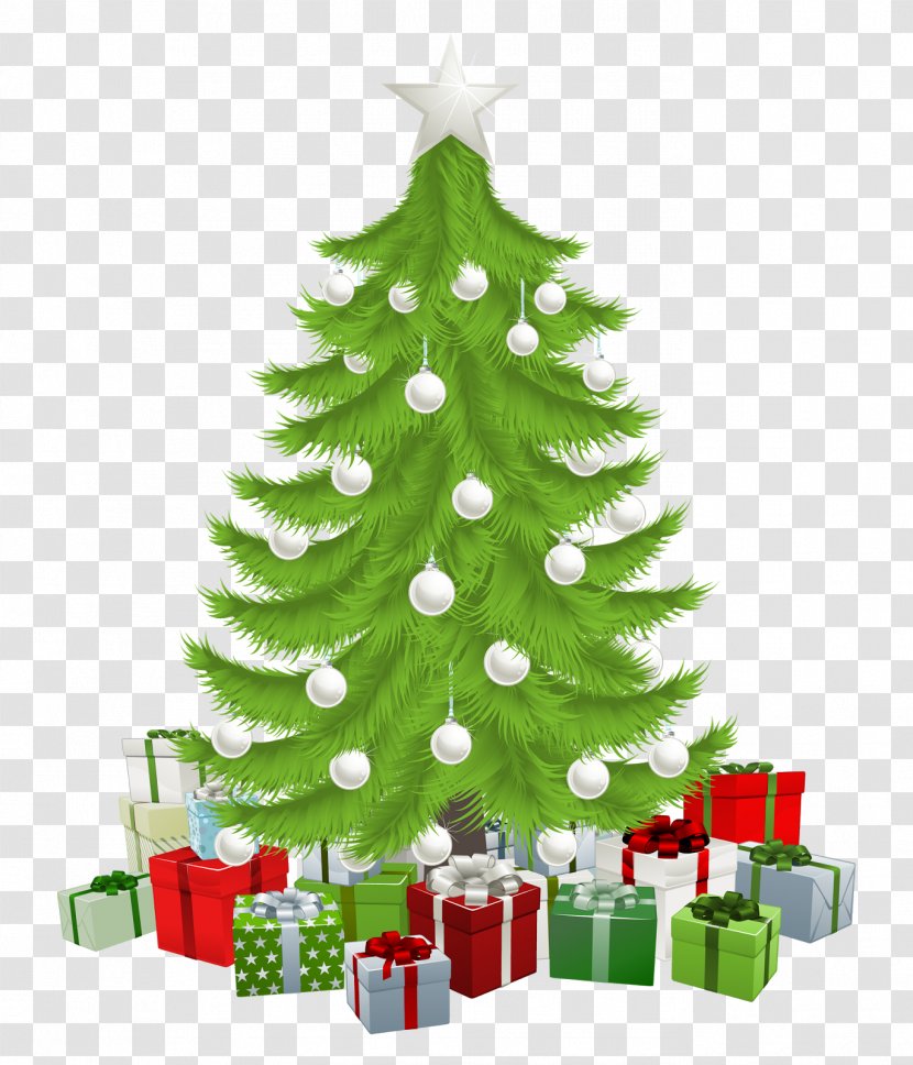 Santa Claus Christmas Tree Gift Clip Art - Royaltyfree Transparent PNG